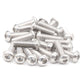 M6 x 1" Button Head Socket Cap Bolts Screws (50pcs) 18-8 Stainless Steel 304 Allen Hex Drive Fully Thread Machine Screw ISO7380 | by IMSCREWS