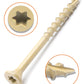 Deck Screws, Exterior Wood Screws #8 x 2 Inch 100 Pcs, Carbon Steel Star Drive and Coarse Threads, Anti-Corrosion, Tan Coated Screws for Decks, Fences and Other Outdoor Use | by IMSCREWS