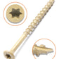 Deck Screws, Exterior Wood Screws #9 x 2-1/2 Inch 50 Pcs, Carbon Steel Star Drive and Coarse Threads, Anti-Corrosion, Tan Coated Screws for Decks, Fences and Other Outdoor Use | by IMSCREWS