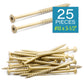 Deck Screws, Exterior Wood Screws #10 x 3-1/2 Inch 25 Pcs, Carbon Steel Star Drive and Coarse Threads, Anti-Corrosion, Tan Coated Screws for Decks, Fences and Other Outdoor Use | by IMSCREWS