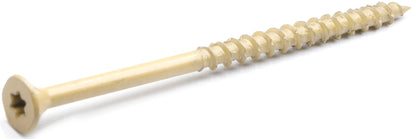 Deck Screws, Exterior Wood Screws #10 x 3-1/2 Inch 50 Pcs, Carbon Steel Star Drive and Coarse Threads, Anti-Corrosion, Tan Coated Screws for Decks, Fences and Other Outdoor Use | by IMSCREWS