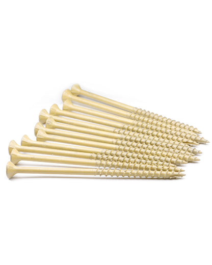 Deck Screws, Exterior Wood Screws #10 x 4 Inch 25 Pcs, Carbon Steel Star Drive and Coarse Threads, Anti-Corrosion, Tan Coated Screws for Decks, Fences and Other Outdoor Use | by IMSCREWS