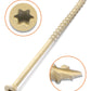 Deck Screws, Exterior Wood Screws #10 x 4 Inch 50 Pcs, Carbon Steel Star Drive and Coarse Threads, Anti-Corrosion, Tan Coated Screws for Decks, Fences and Other Outdoor Use | by IMSCREWS