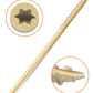 Deck Screws, Exterior Wood Screws #10 x 5 Inch 25 Pcs, Carbon Steel Star Drive and Coarse Threads, Anti-Corrosion, Tan Coated Screws for Decks, Fences and Other Outdoor Use | by IMSCREWS