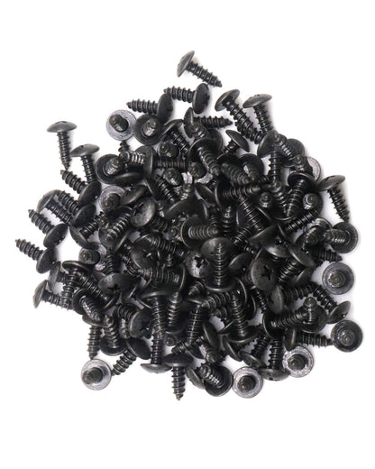 100pcs #8 x 1/2 inch Truss Head Phillips Wood Screws with Black Oxide Coated | by IMSCREWS